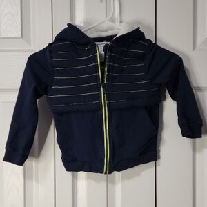Tommy Bahama Navy Hoodie with Lime Accents